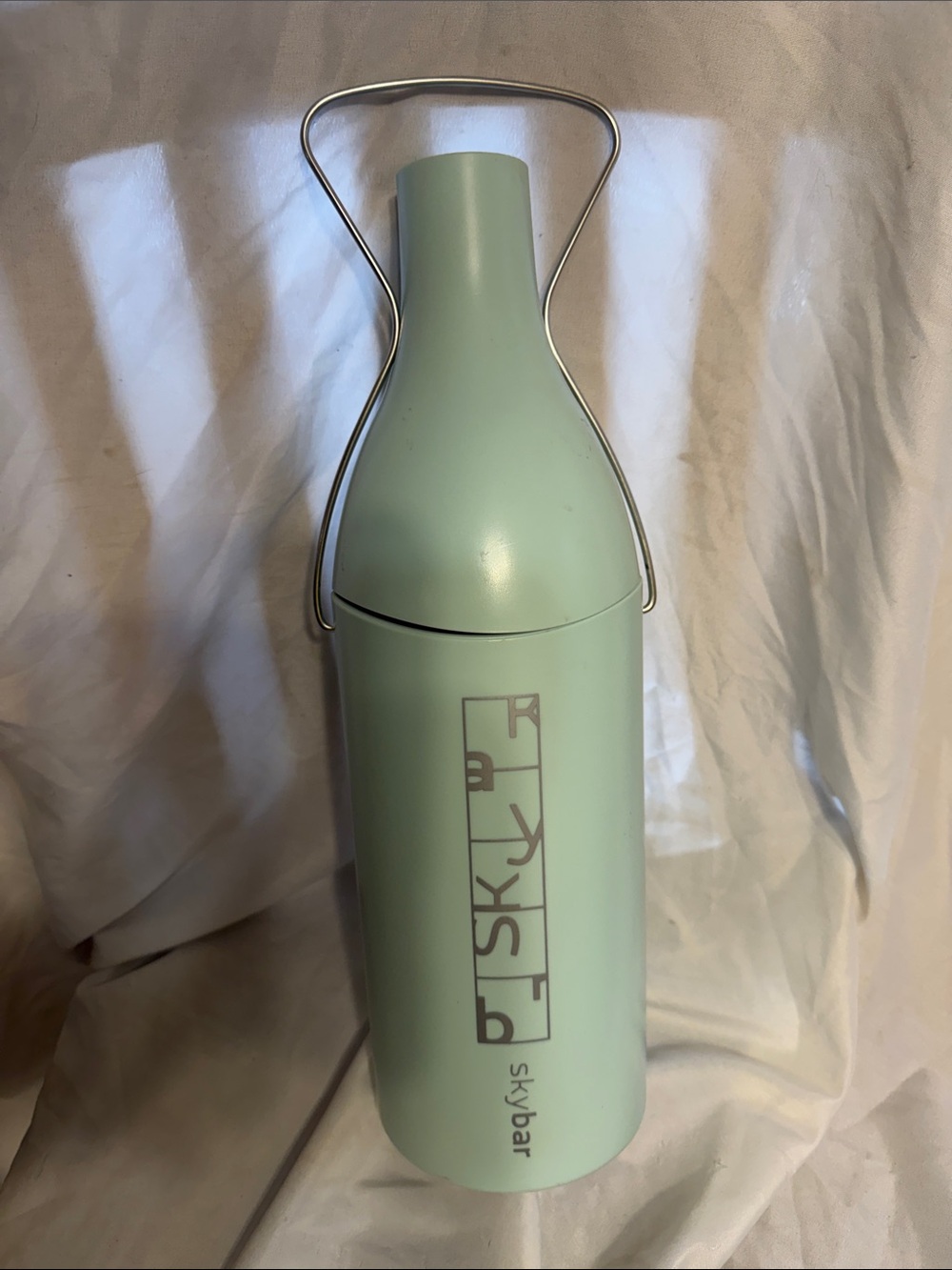 Skybar Mint Green Insulated Wine Carrier